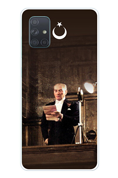 TechTree حافظة سيليكون متوافقة مع هاتف سامسونج جالاكسي A71 من أتاتورك إيرست م...