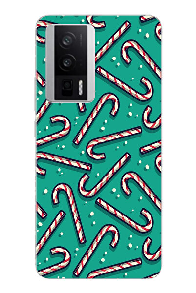 TechTree حافظة سيليكون مطبوع متوافقة مع POCO F5 PRO مع عصا حلوى روح العام الج...