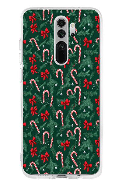 TechTree Redmi Note 8 Pro Compatible Christmas Tree and Candy Cane Printed Si...