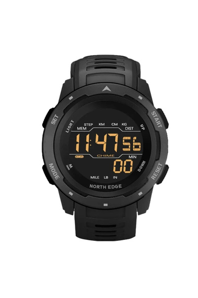 North Edge Pedometru Mars, stil militar, sporturi armate, digital, calorii, n...