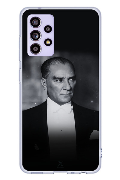 TechTree Samsung Galaxy A52-A52S Compatible Elegance and Nobility: Printed Silicone Case with Ataturk Smoking