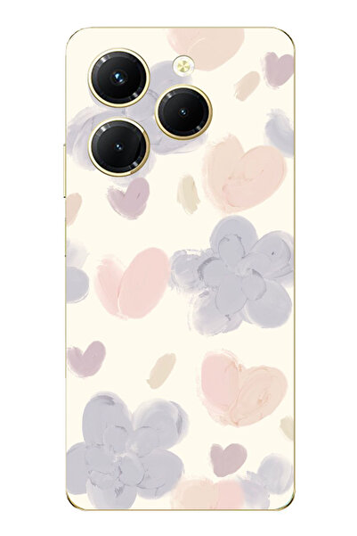 TechTree حافظة سيليكون متوافقة مع هاتف Infinix Hot 40-40 PRO من Paint Pastel ...