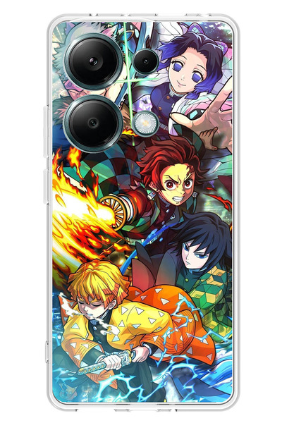 TechTree Redmi Note 13 Pro 4g Compatible Demon Slayer: Demon Slayers B Printed Silicone Case
