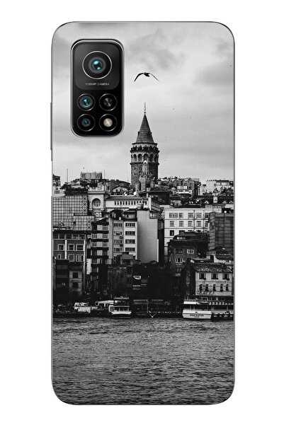 TechTree جراب سيليكون مطبوع متوافق مع هاتف Xiaomi Mi 10T-10T PRO مع مناظر برج...