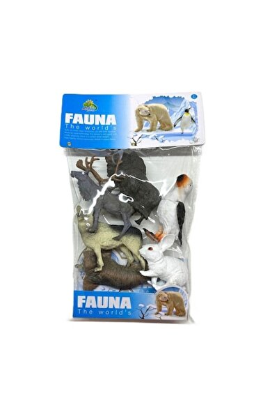 FAUNA Set de 6 figurine cu animale sălbatice polare