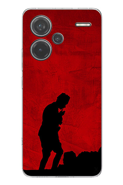 TechTree حافظة سيليكون أتاتورك مطبوع متوافقة مع هاتف Redmi Note 13 PRO PLUS م...