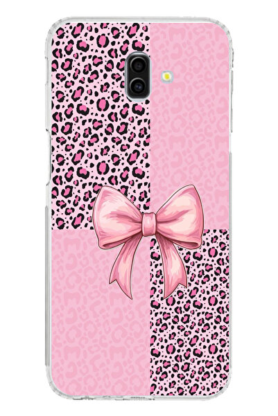 TechTree حافظة سيليكون متوافقة مع هاتف سامسونج جالاكسي J6 بلس بنمط الفهد الور...