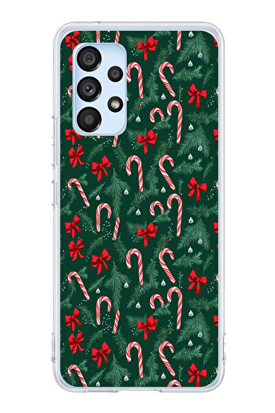 TechTree حافظة سيليكون متوافقة مع هاتف سامسونج جالاكسي A53 لشجرة عيد الميلاد ...