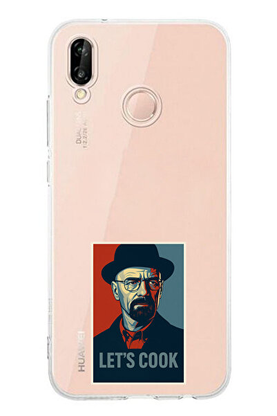 TechTree Huawei P20 Lite Compatible Lets Cook Banner Printed Silicone Case