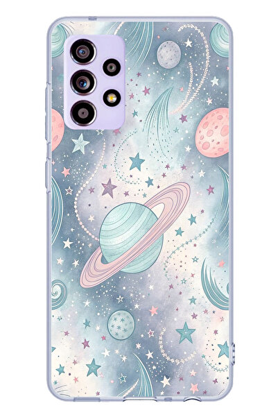 TechTree حافظة سيليكون ناعمة ملونة متوافقة مع هاتف سامسونج جالاكسي A32 مطبوع