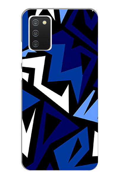 TechTree حافظة سيليكون متوافقة مع هاتف سامسونج جالاكسي A02S ذات تصميم هندسي أ...