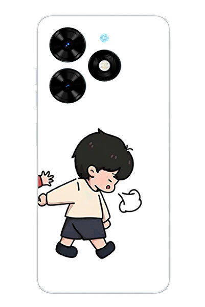 TechTree حافظة سيليكون متوافقة مع هاتف Tecno Spark 20-20C - حافظة سيليكون مزد...