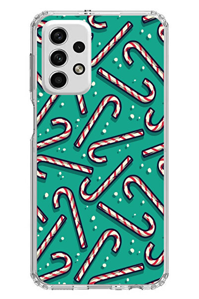 TechTree حافظة سيليكون متوافقة مع هاتف سامسونج جالاكسي A73 لعام مطبوع مع حلوى...