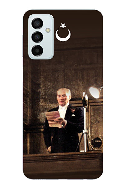 TechTree حافظة سيليكون متوافقة مع هاتف سامسونج جالاكسي M14، خطاب مجلس أتاتورك...