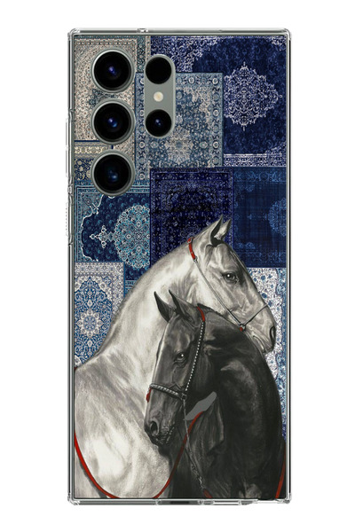 TechTree حافظة سيليكون متوافقة مع هاتف سامسونج جالاكسي S23 ULTRA باللون الأزر...