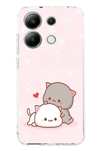 TechTree حافظة سيليكون متوافقة مع هاتف Redmi Note 13 4G، لطيفة وريموتية، مطبوع