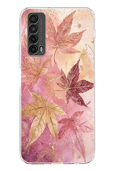 TechTree حافظة سيليكون متوافقة مع هاتف هواوي بي سمارت 2021 باللونين الوردي وا...