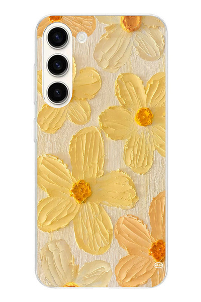 TechTree حافظة سيليكون متوافقة مع هاتف سامسونج جالاكسي S24 بلس بلمسة الشمس ال...