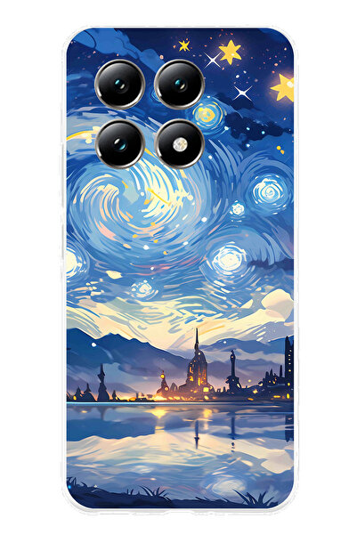 TechTree حافظة سيليكون متوافقة مع هاتف Xiaomi Mi 14T PRO بتصميم السماء المرصع...
