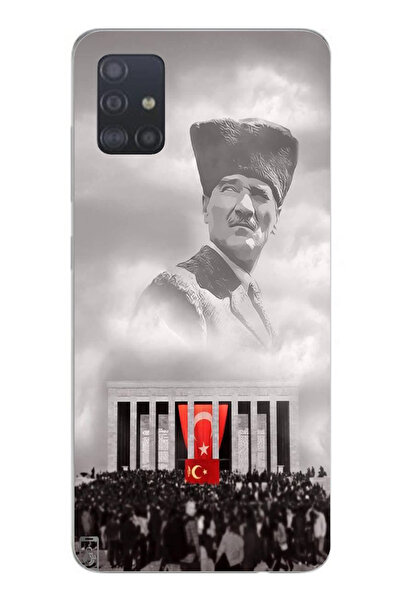 TechTree حافظة سيليكون متوافقة مع هاتف سامسونج جالاكسي A51 على شكل أتاتورك مط...