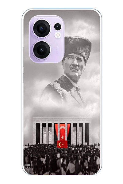 TechTree حافظة سيليكون أتاتورك مطبوع متوافقة مع هاتف OPPO Reno 13F