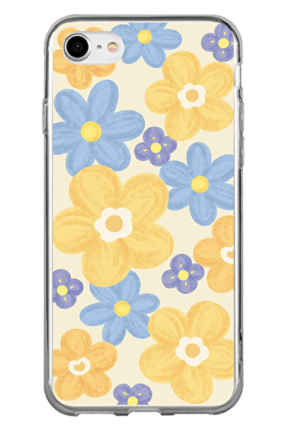 TechTree iPhone 7-8-Se 2020 Compatible Soft Pastel Flower Garden Printed Sili...
