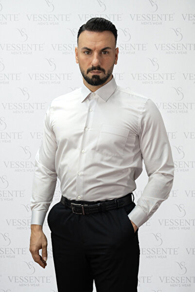 VESSENTE ÖZEL HEDİYE KUTULU PREMIUM PAMUKLU REGULAR CEPLİ UZUN KOLLU KREM ÇİZ...