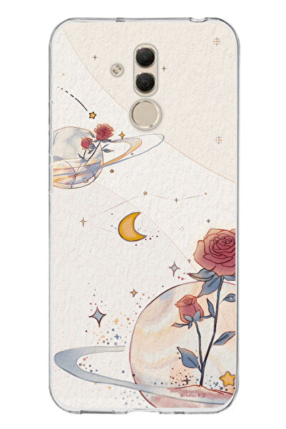 TechTree حافظة سيليكون متوافقة مع هاتف هواوي ميت 20 لايت، بتصميم كوكب ونجمة و...