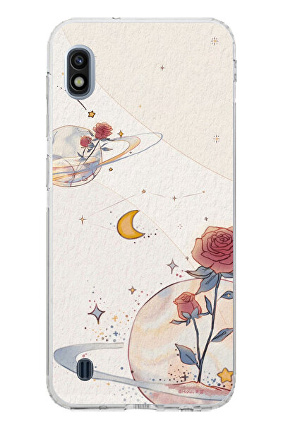 TechTree حافظة سيليكون متوافقة مع هاتف سامسونج جالاكسي A10، بتصميم كوكب ونجمة...