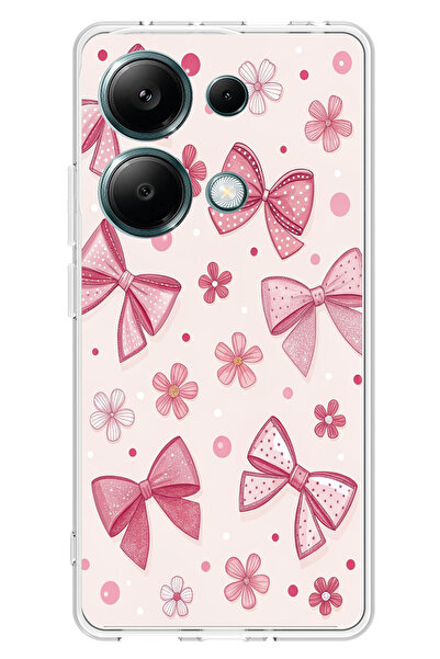 TechTree حافظة سيليكون متوافقة مع هاتف Redmi Note 13 PRO 4G باللون الوردي، عل...