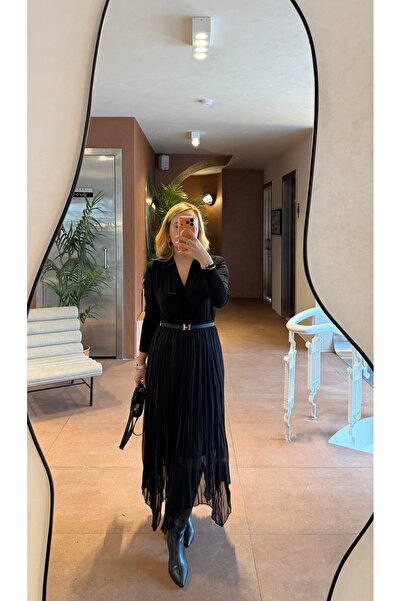 FATMA NUR ŞİRELİ BUTİK Tül Astarlı Asimetrik Etek (Kemer Eteğe Dahil Değildir)