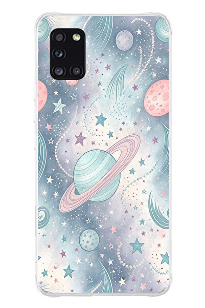 TechTree حافظة سيليكون ناعمة متوافقة مع هاتف سامسونج جالاكسي A31 مطبوع