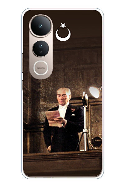 TechTree حافظة سيليكون متوافقة مع هاتف Vivo V50 Lite من أتاتورك First Assembl...