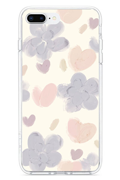 TechTree iPhone 7 Plus-8 Plus Compatible Pastel Paint Garden Flower and Heart...