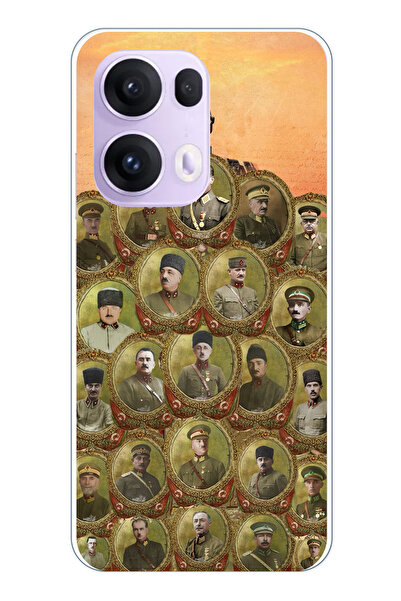 TechTree حافظة سيليكون متوافقة مع هاتف OPPO Reno 13 PRO من أتاتورك وقادة الحر...