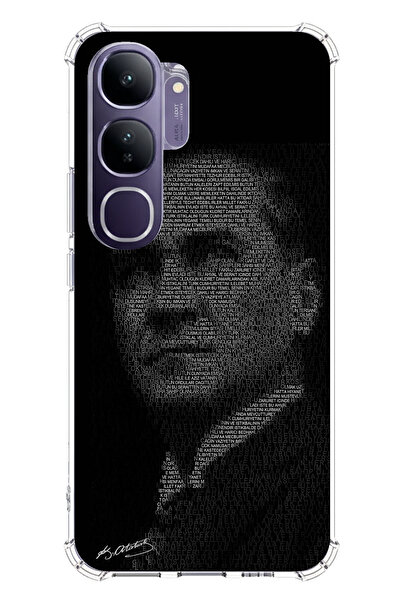 TechTree جراب سيليكون متوافق مع هاتف Vivo V40 Lite مكتوب عليه Hitabe للشباب و...