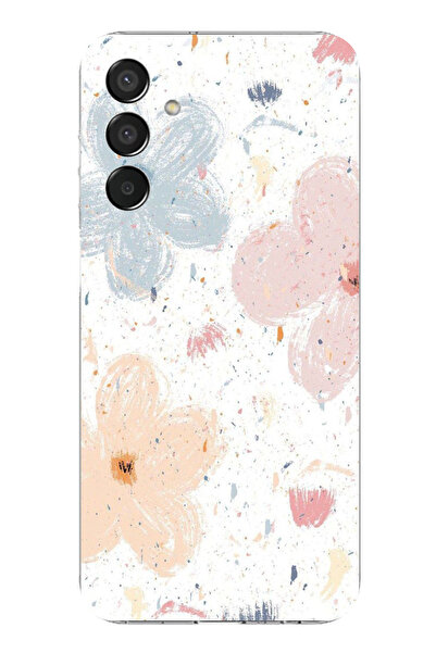 TechTree حافظة سيليكون مطبوع متوافقة مع هاتف سامسونج جالاكسي M15 بنمط زهور تج...