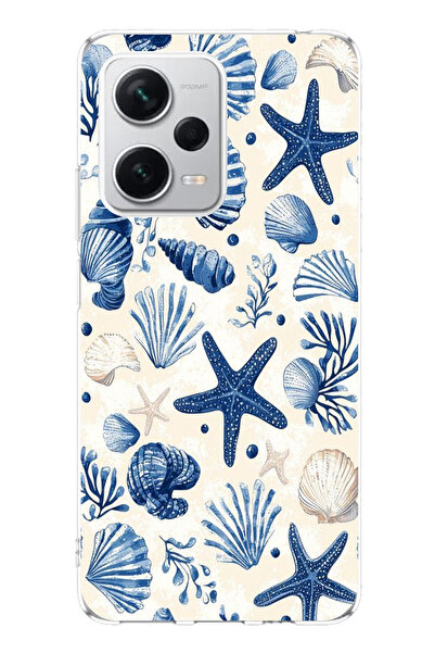 TechTree حافظة سيليكون مطبوع متوافقة مع هاتف Redmi Note 12 PRO PLUS بنمط صدفة...