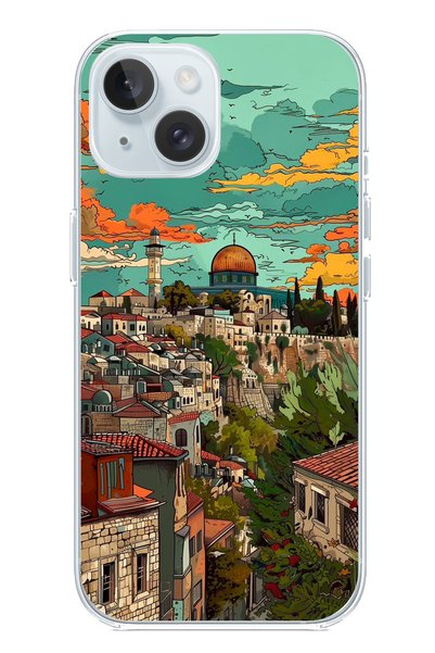 TechTree iPhone 15 Compatible Free Palestine and Dome of the Rock Printed Sil...