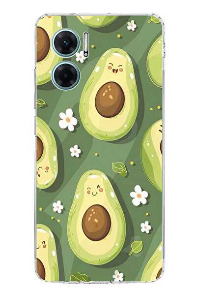 TechTree حافظة سيليكون متوافقة مع هاتف Redmi Note 11E باللون الأخضر اللطيف وا...