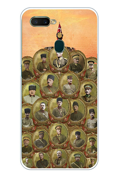 TechTree حافظة سيليكون متوافقة مع هاتف أوبو A5S-AX7-A12 من أتاتورك وقادة الحر...