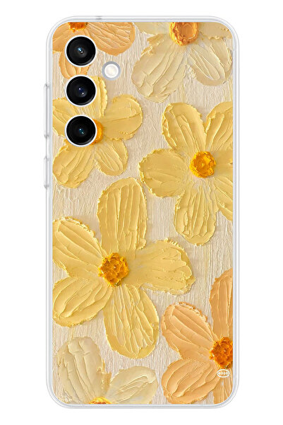 TechTree حافظة سيليكون متوافقة مع هاتف سامسونج جالاكسي S23 FE بلمسة الشمس الص...