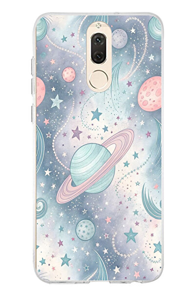 TechTree حافظة سيليكون ناعمة متوافقة مع هاتف هواوي ميت 10 لايت مطبوع