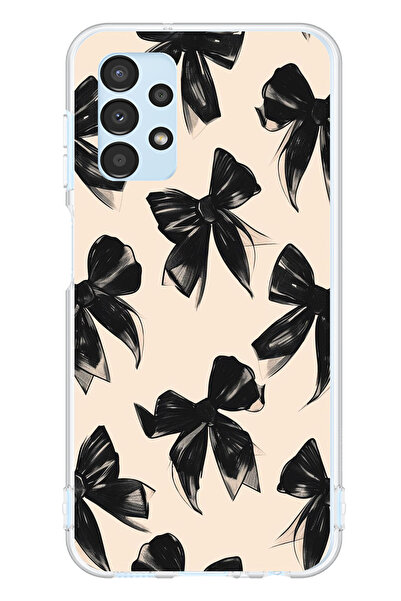 TechTree حافظة سيليكون متوافقة مع هاتف سامسونج جالاكسي A13 باللون الأسود مطبوع