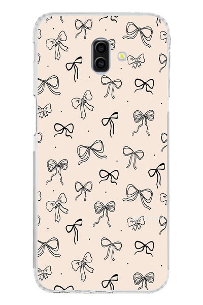 TechTree حافظة سيليكون متوافقة مع هاتف سامسونج جالاكسي J6 بلس باللون الأسود و...