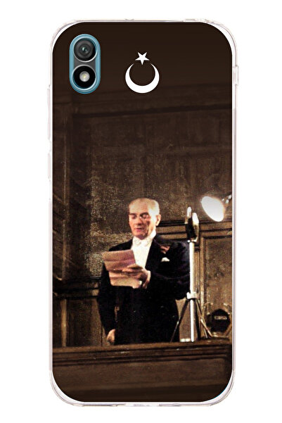 TechTree حافظة سيليكون لهاتف هواوي Y5 2019 - متوافقة مع Honor 8S، خطاب أتاتور...