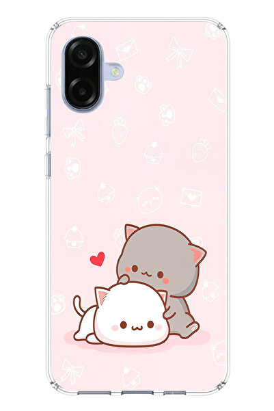 TechTree حافظة سيليكون متوافقة مع هاتف سامسونج جالاكسي A07، لطيفة وريموتية، مطبوع