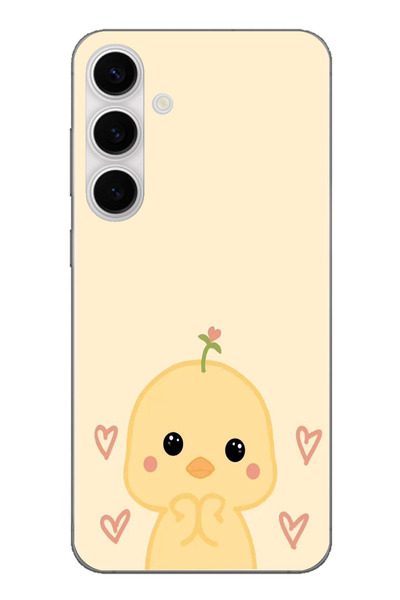 TechTree حافظة سيليكون مطبوع متوافقة مع هاتف سامسونج جالاكسي S24 FE بنمط كتكو...