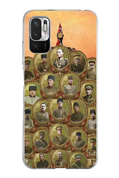 TechTree حافظة سيليكون متوافقة مع هاتف Redmi Note 10 5G من أتاتورك وقادة الحر...