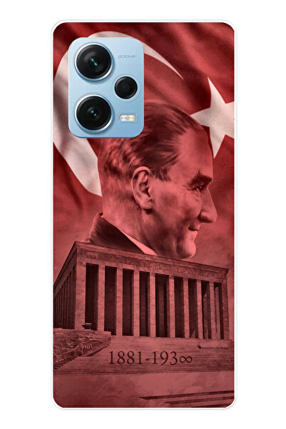 TechTree حافظة سيليكون متوافقة مع هاتف Redmi Note 12 PRO 5G تحمل صورة أتاتورك...